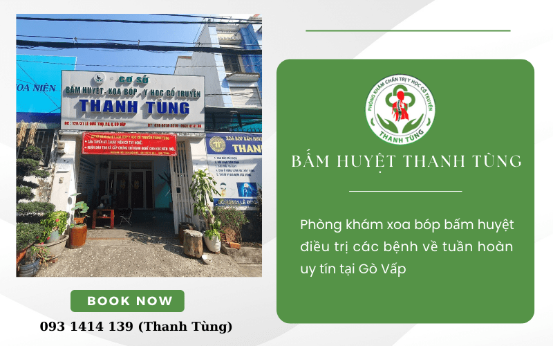 Phòng khám xoa bóp bấm huyệt điều trị các bệnh về tuần hoàn uy tín tại Gò Vấp